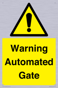 Warning Automated Gate